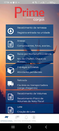 Prime Cargas Screen 2