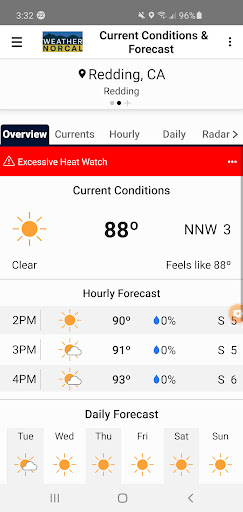 Weather NorCal Screen 2