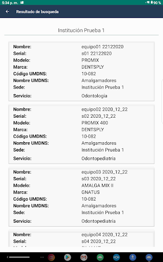 BioEQ Solicitudes Screen 2