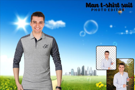 Android application Man T-Shirt Suit Photo Editor screenshort
