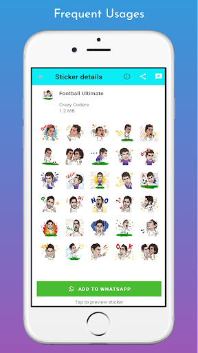 Soccer Stickers WASticker Screen 2