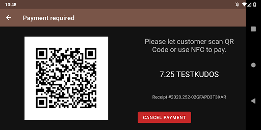 Taler Point-of-Sale Terminal Screen 3