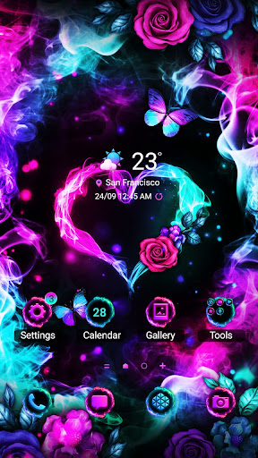 Android application Colorful Smoke - Wallpaper screenshort