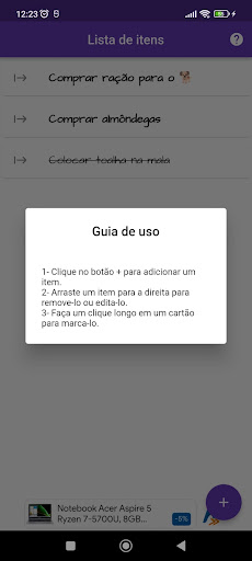 Lista fácil Screen 2
