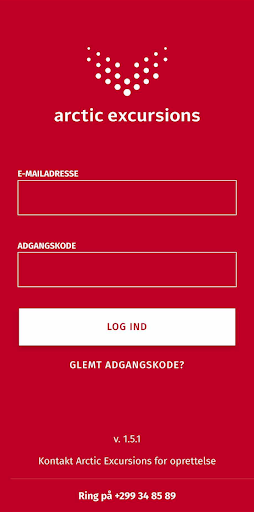 Arctic Excursions Manager Screen 3