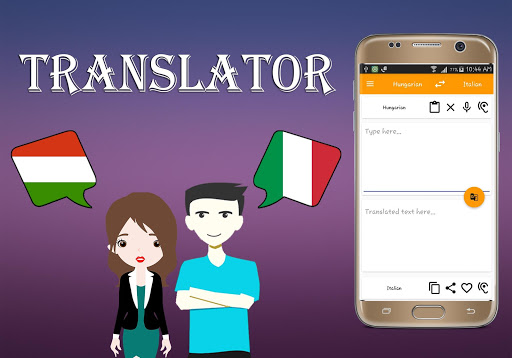 Android application Hungarian Italian Translator screenshort