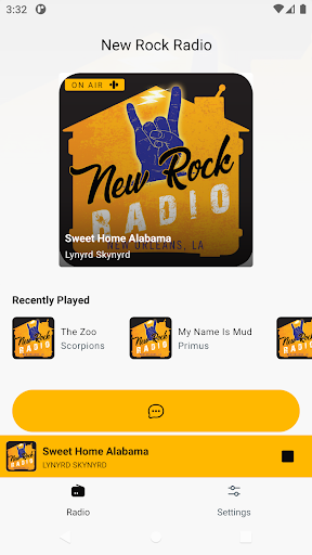 Android application New Rock Radio screenshort