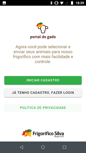 Android application Frig. Silva: Portal do Gado screenshort