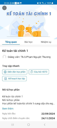 LMS NAUE Online Screenshot