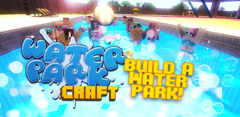 Water Park Craft GO: Tobogán Stavebné Adventure