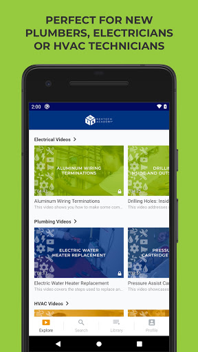 NexTech Academy Screen 2