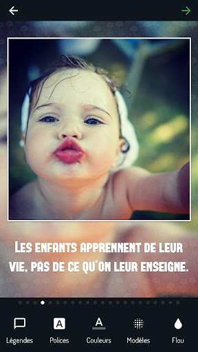 Aperçu de l'application