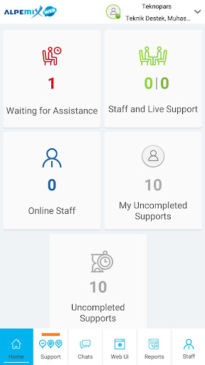 Live chat support - alpemixWeb Screen 2