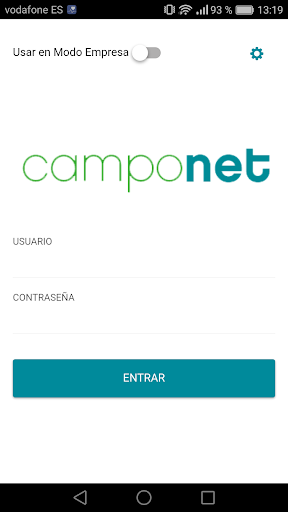 Android application CampoNet screenshort