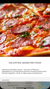 Valentine Woodfire Pizza