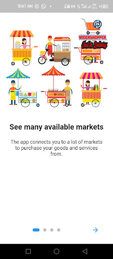Android application Widershopper Rider screenshort