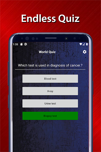 Android application World Quiz screenshort