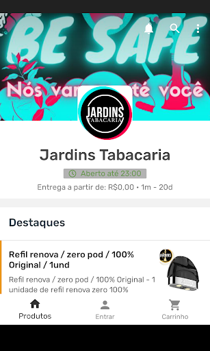 Android application Jardins Tabacaria screenshort