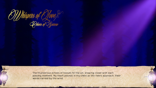 Whispers of Love Otome Demo Screen 2