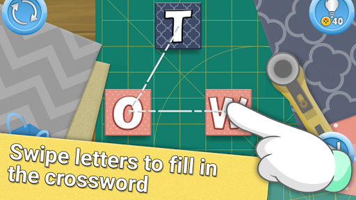 Word Stitch - Crossword Fun with Quilting + Sewing  screenshots 1
