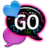GO SMS - Peace N Love Hearts icon