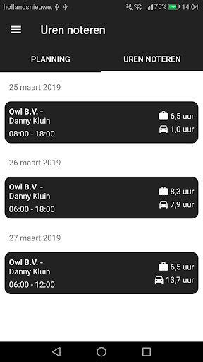 Android application Oosterveld screenshort