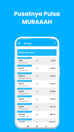 Moopay - Isi Pulsa Kuota Game Screen 2