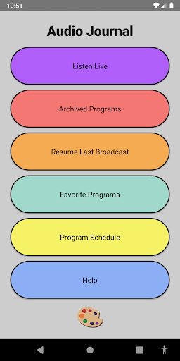 Android application Audio Journal App screenshort