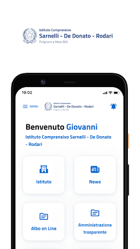 Android application IC Sarnelli De Donato Rodari screenshort