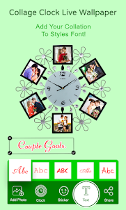 Collage Clock Live Wallpaper