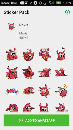 Android application Mavis Sticker Pack (WAStickerA screenshort