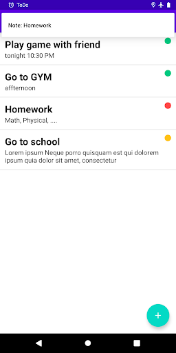 TODO-er: Simple note, reminder Screen 3