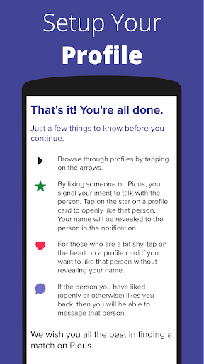 Pious Dating Screen 2