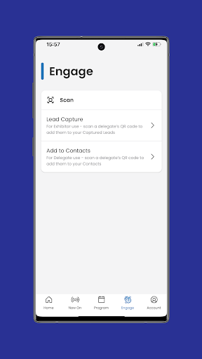 AfPA Event App Screen 2