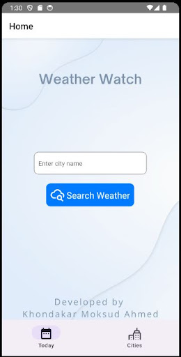 Android application Weather Watch screenshort