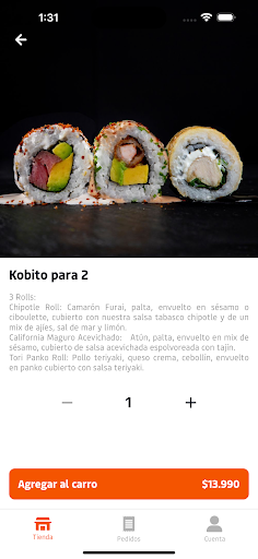 Kobo Sushi Screen 3