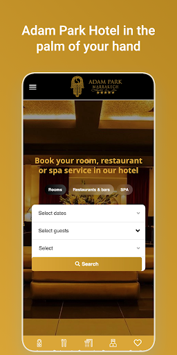Android application Adam Park Hotel screenshort