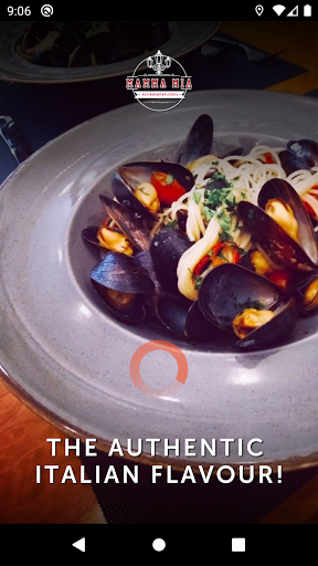 Android application Mamma Mia Restaurant screenshort