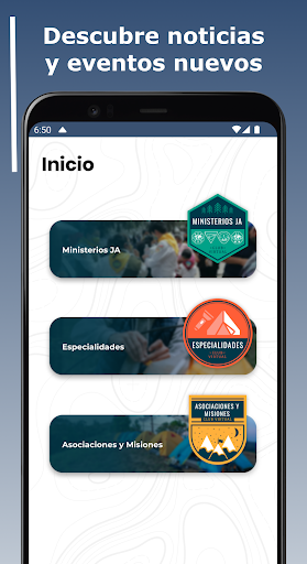 Android application Club Virtual JA - UMC screenshort