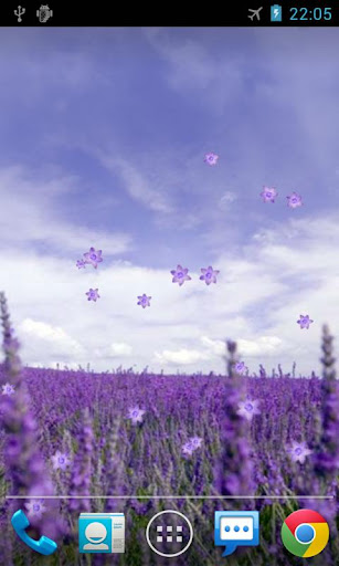Android application Lavender Live Wallpaper screenshort