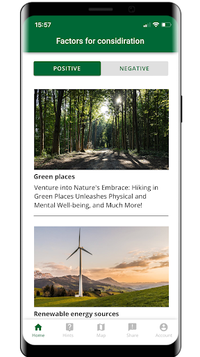 Android application EcoScope: Relocation Insights screenshort