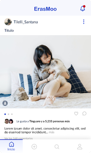 Android application ErasMoo screenshort