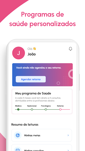 Android application i4H Saúde screenshort