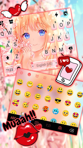 Cute Sakura Girl Theme Screen 3