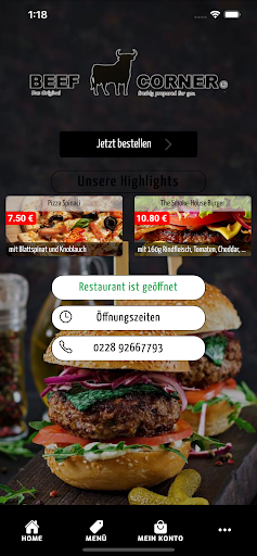Android application The Beef Corner Bonn screenshort