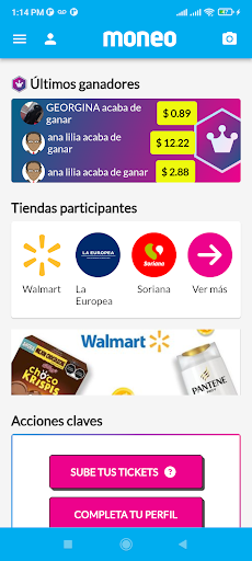 Android application Moneo Cashback screenshort