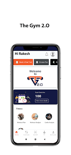 Android application The Gym 2.O screenshort