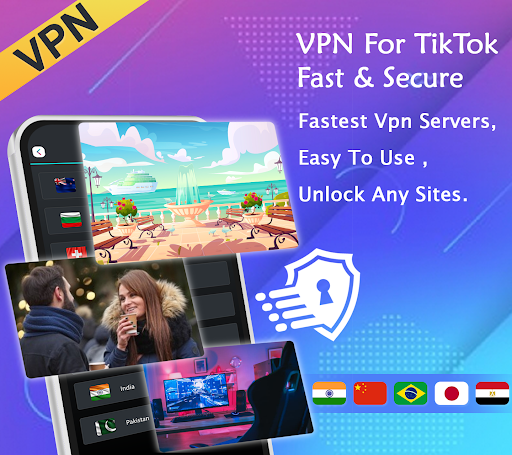 Android application VPN For TikTok - Fast & Secure screenshort