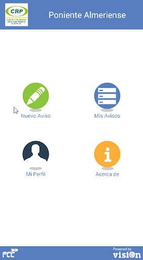 Android application Poniente Almería Avisos screenshort