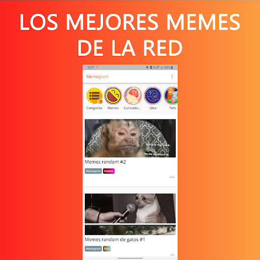 Android application Memes para whatsapp screenshort